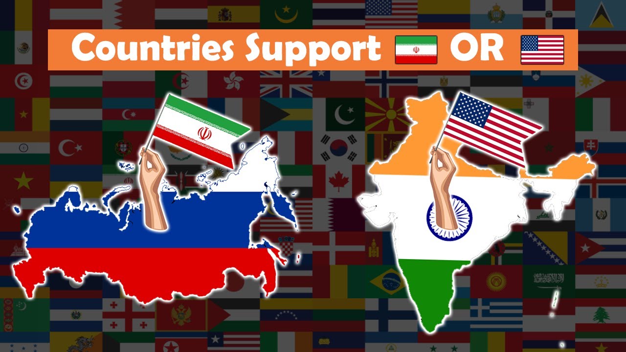 Countries that Supports 🇺🇸 USA or 🇮🇷 Iran