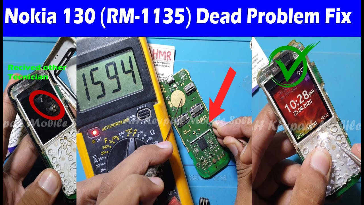 Nokia 130 (RM-1035) Full Short Dead Recover Received other Shopkeeper
