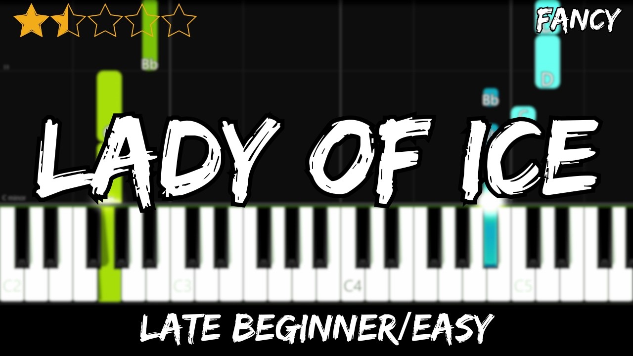 Fancy - Lady of Ice - Late Beginner / Easy Piano Tutorial - For 2 Hands