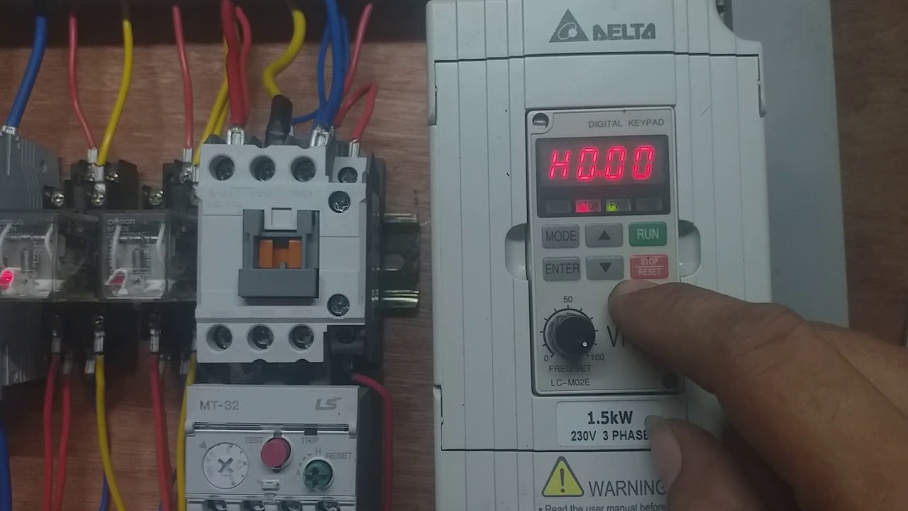 VFD  START STOP AND FORWARD REVERSE BY PARAMETER  SETTING