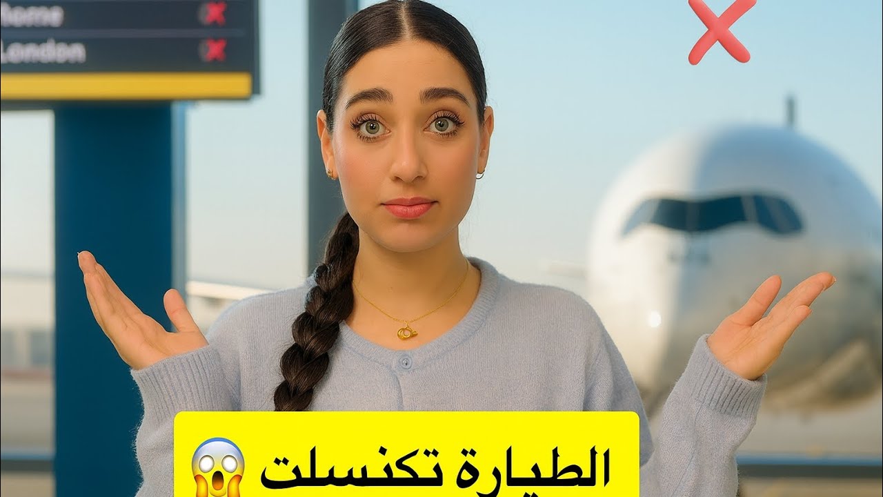 كنت راجعه للسويد 😳… لكن الطيارة تكنسلت 😭 آخر لحظات في دبي