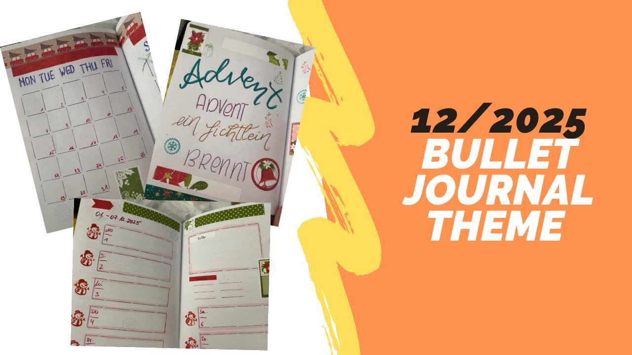 ✨ December Bullet Journal Theme 2025 – Winter Setup mit Nitwit Collections Stickern ❄️
