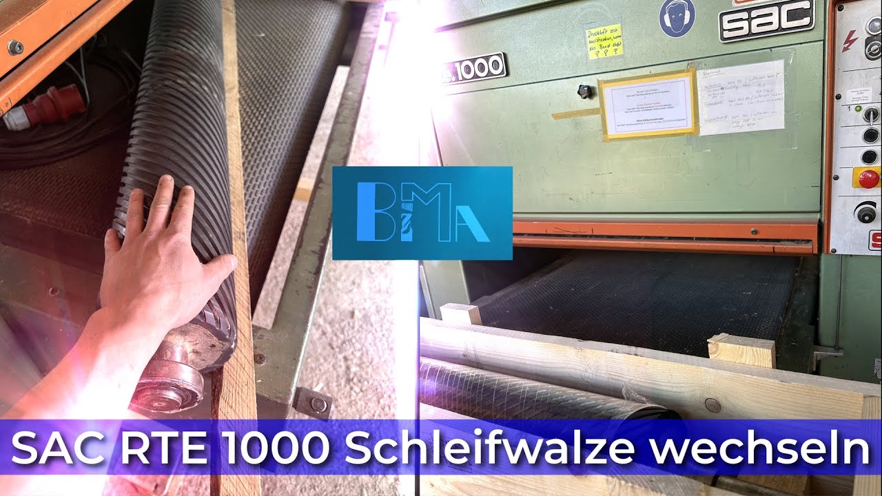 🔧 Schleifwalze neu vulkanisieren & einbauen – SAC RTE 1000 Instandsetzung