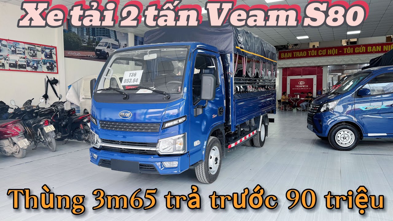 Đánh giá ưu nhược điểm xe tải Veam S80 tải 1,9 tấn trả trước 90 triệu