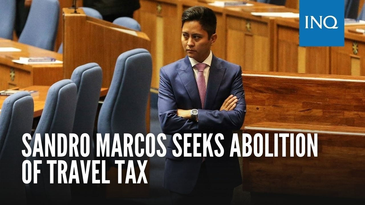 Sandro Marcos seeks abolition of travel tax