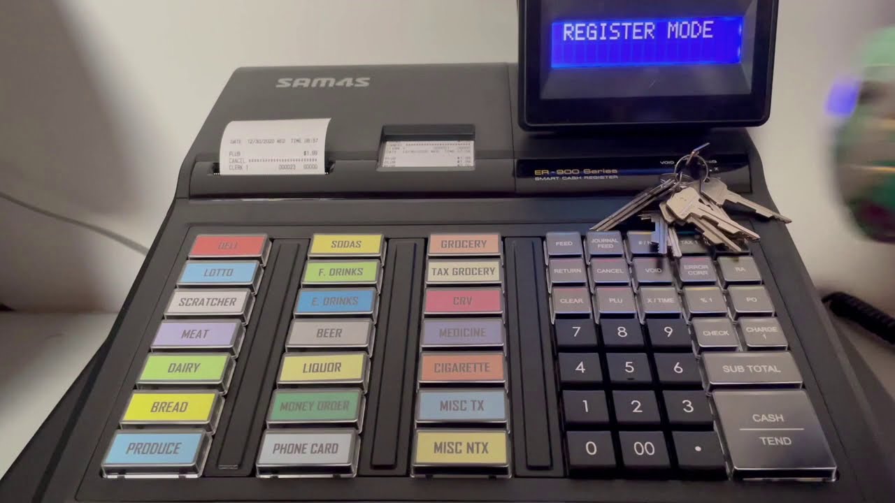 Easy Scanning System for Retail/Liquor Stores - Sam4s ER-945 Quick Add Scanner Feature