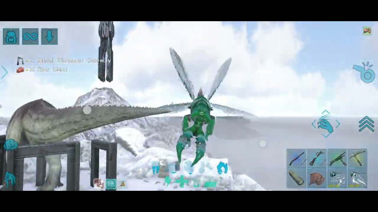 Easy Taming (Giganotosaurus)အကြမ်းဆုံးဒိုင်နိုဆောဘုရင်ကြီးဖမ်းနည်း!Ark Mobile Ultimate The Island 👍🔔