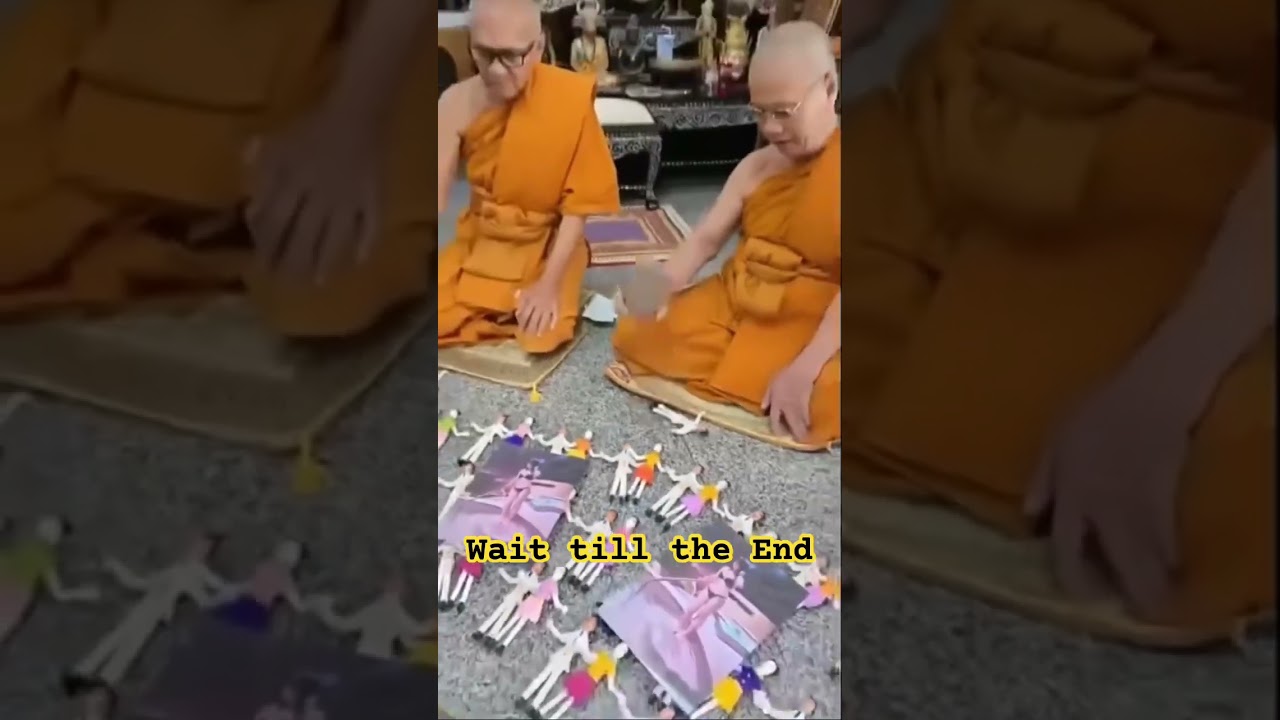 Thai Monks doing Spiritual Plan #ThaiMonk#SpiritualJourney#viralvideo