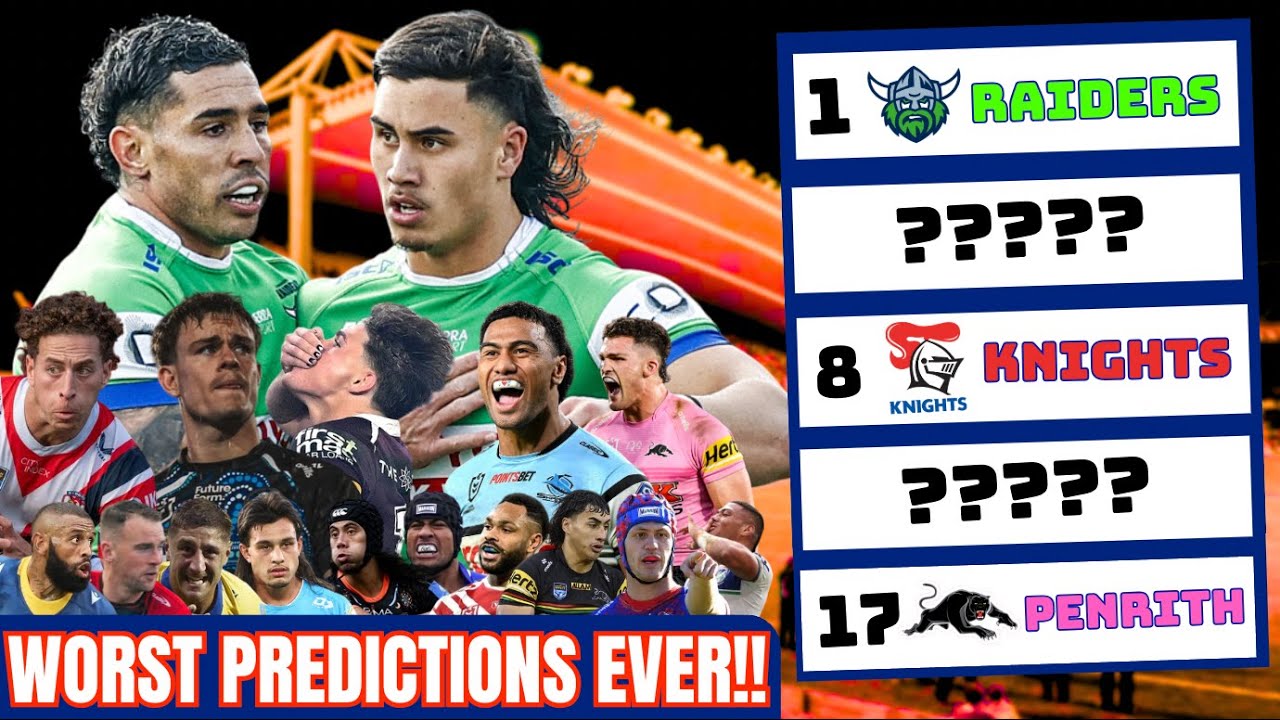 Reacting To My WORST EVER NRL Ladder Predictions! (2025)