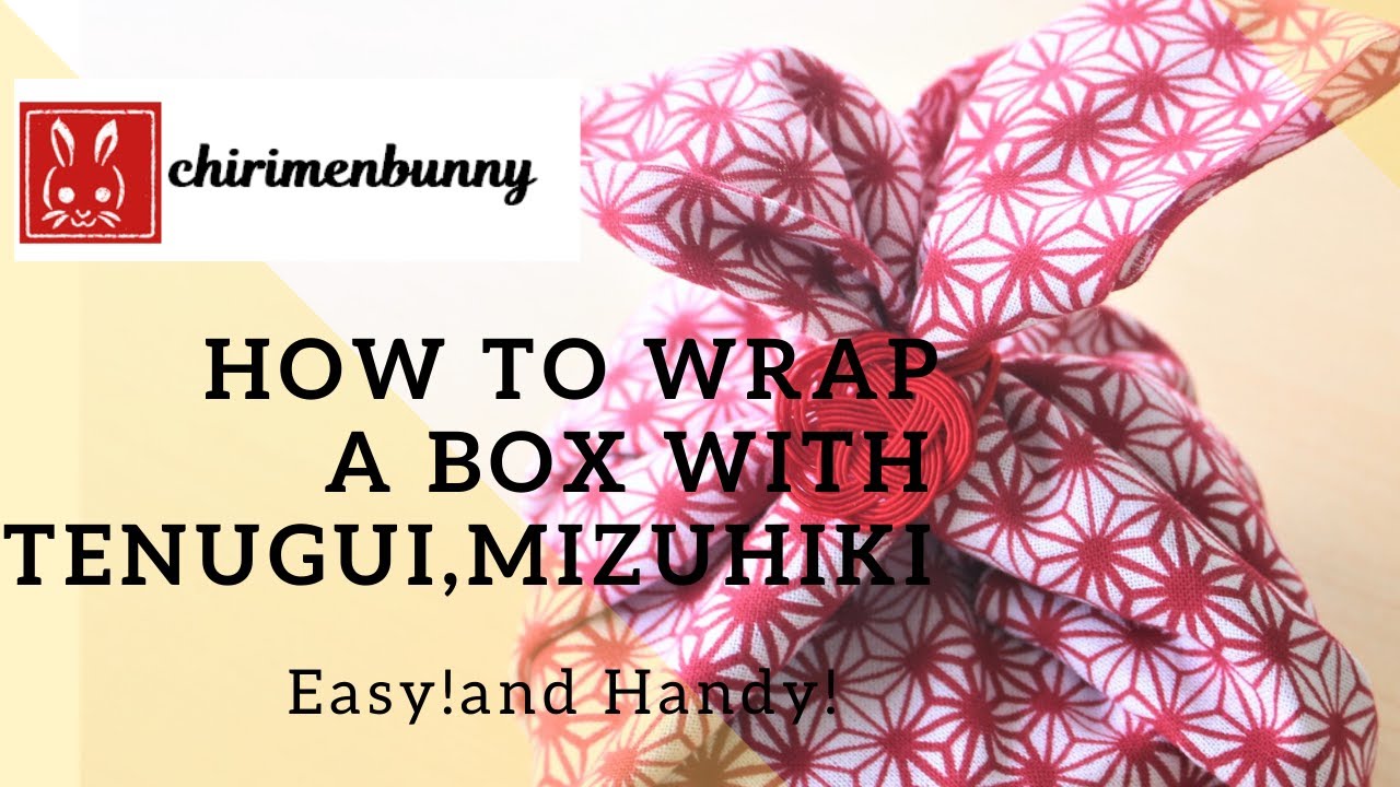 Tenugui wrapping with Mizuhiki/gift idea/wrapping idea
