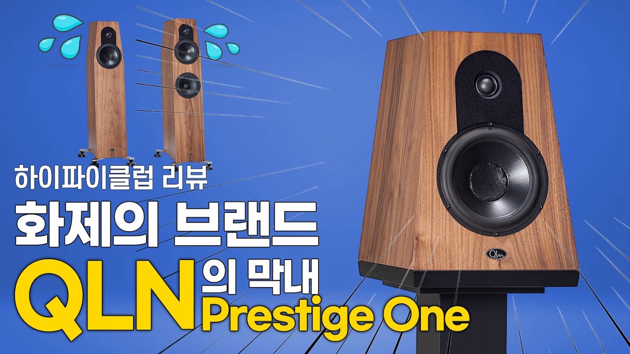 [리뷰] 윌슨과 소너스파베르가 연상되는 화제의 브랜드, Qln의 막내모델 Qln Prestige One 북쉘프 스피커.