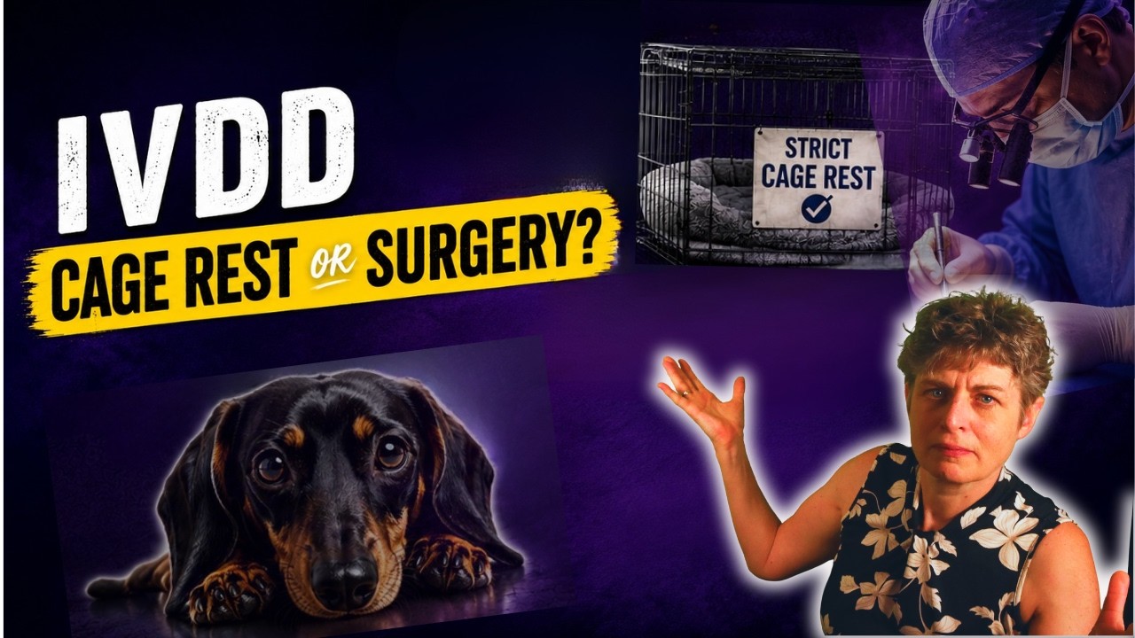 Canine intervertebral disc disease - cage rest or surgery?