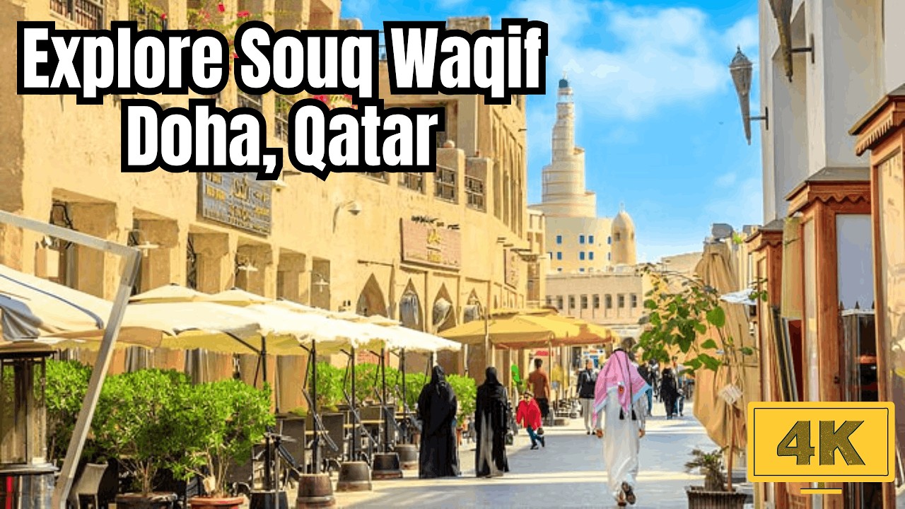 Explore Souq Waqif Doha Walk 4K | Traditional Market & Arabian Vibes. Qatar best Tourist Spot