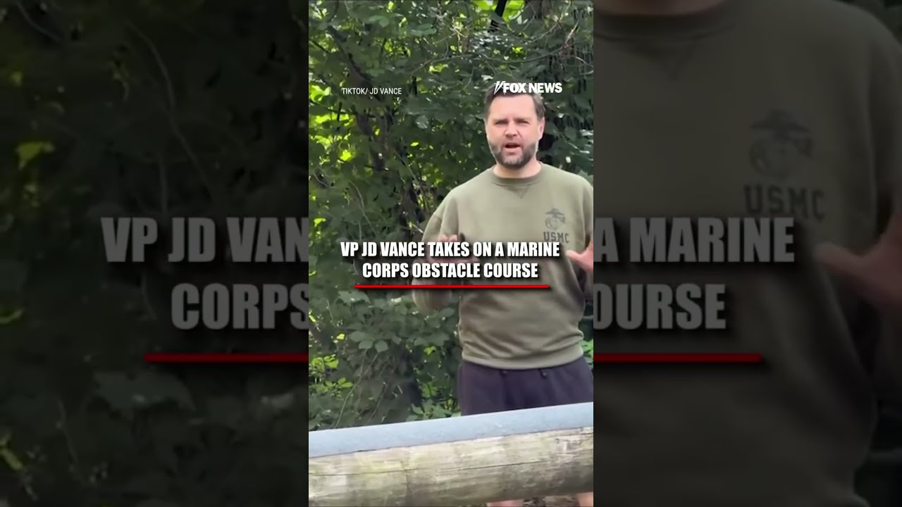 JD Vance TAKES ON Marine Corps obstacle course #shorts #us #news #foxnews