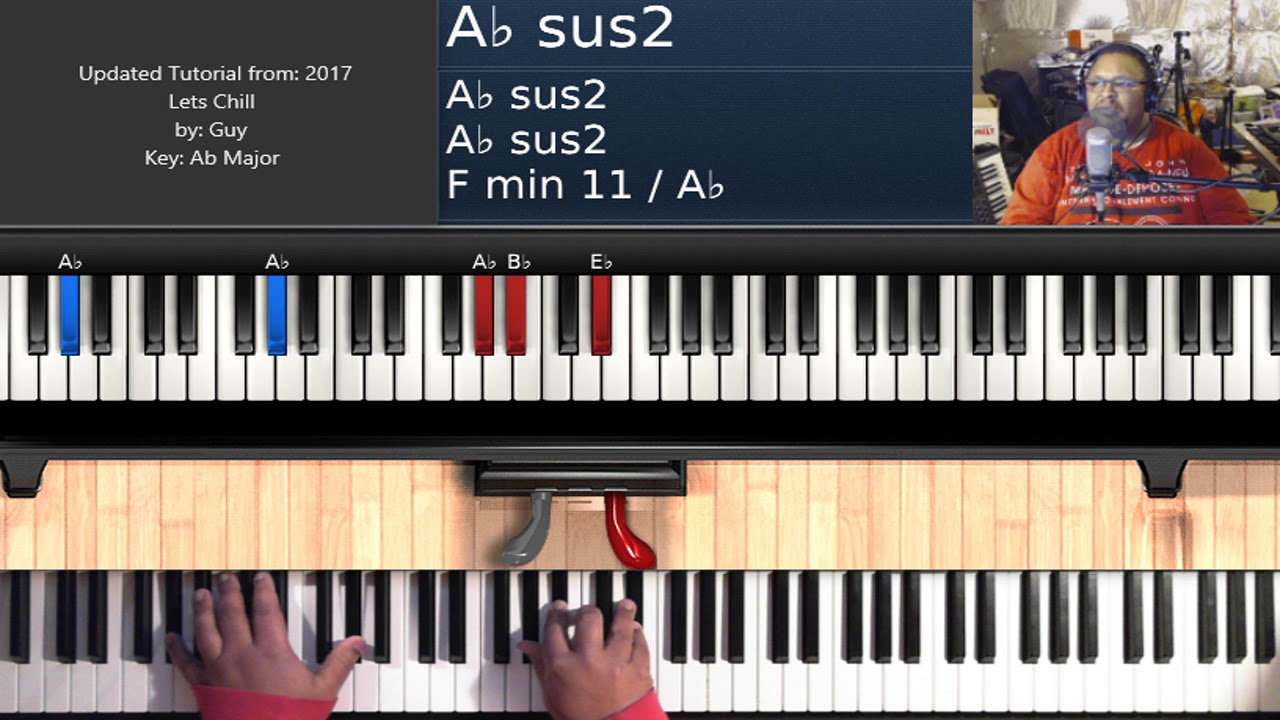 Lets Chill (by Guy) - Piano COVER for tutorial