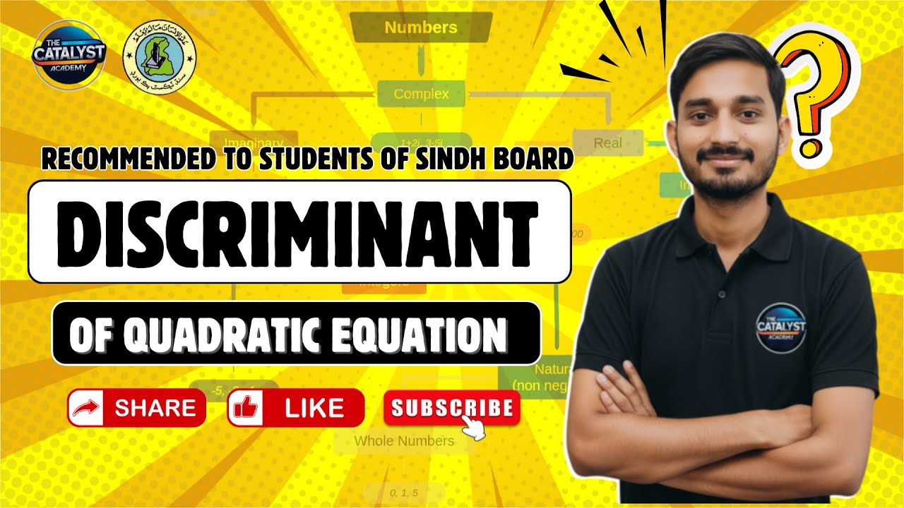 Discriminant of Quadratic Equation | Quadratic Equations | Algebraic Equation |Class X | Sindh Board