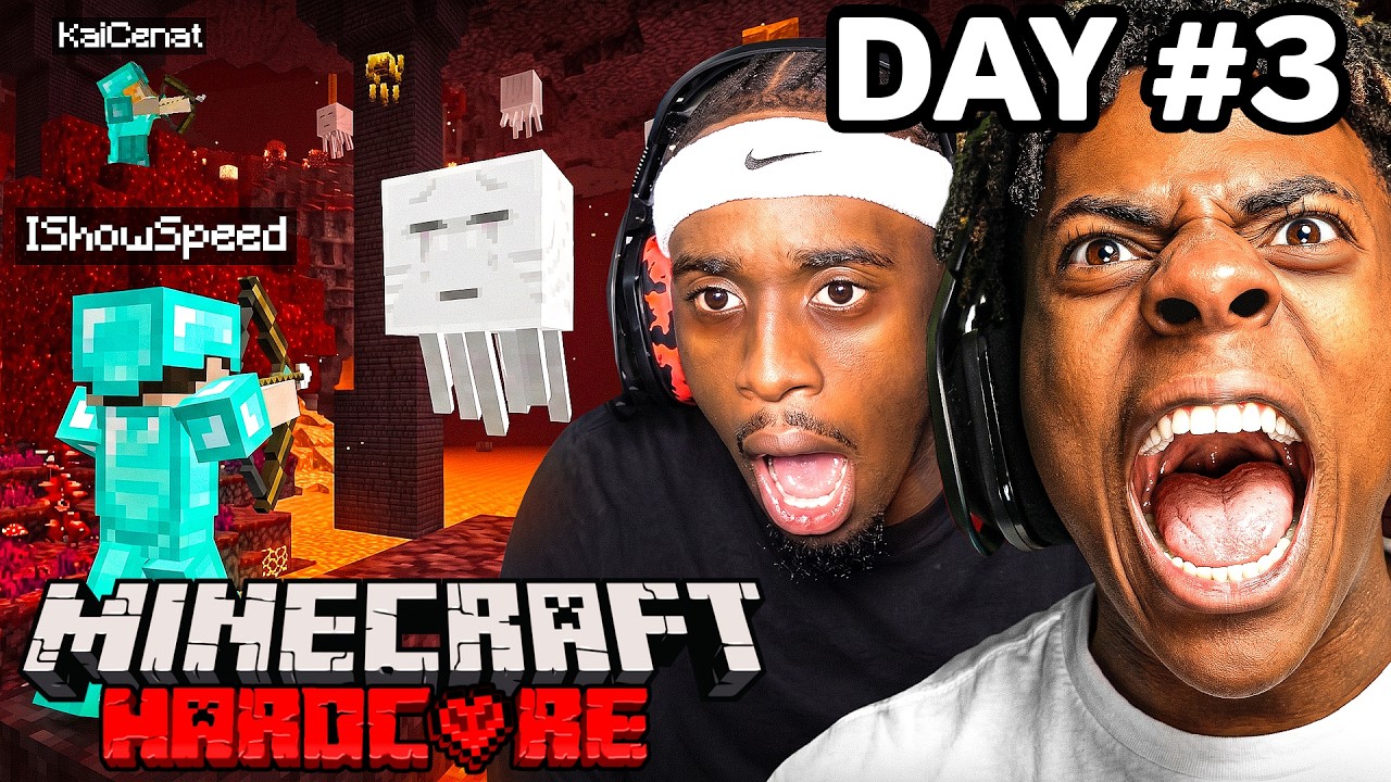 MINECRAFT HARDCORE ALL BOSSES DAY 3 🍄🔨🧟&zwj;♂️ft. KaiCenat