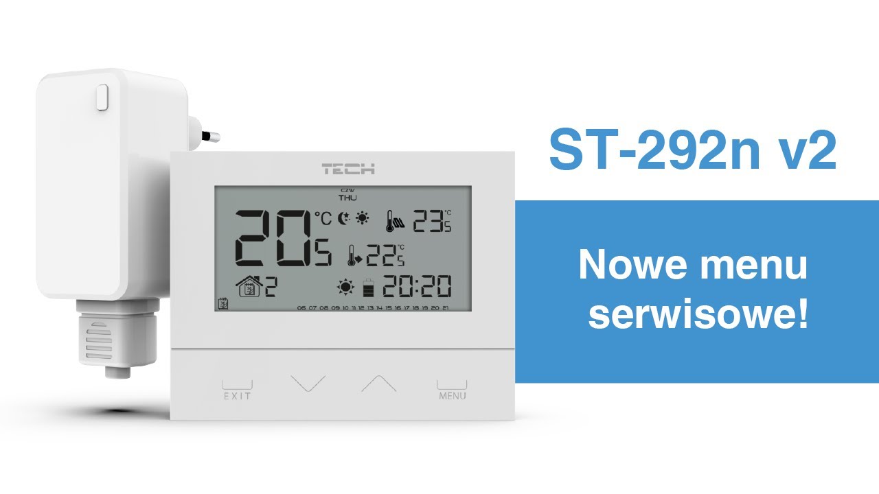 Nowe menu serwisowe w regulatorze ST-292n v2