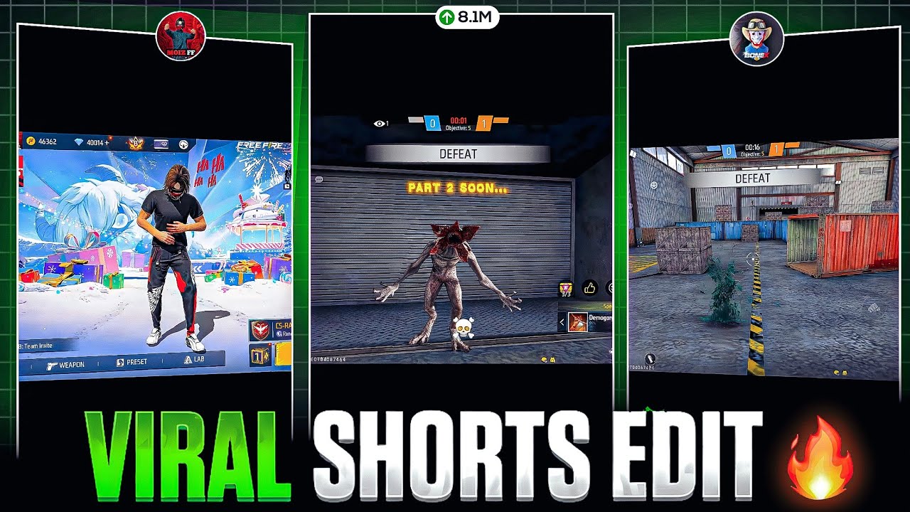 How To Edit VIRAL SHORTS 🔥 Like @moizffyt | free fire video editing tutorial
