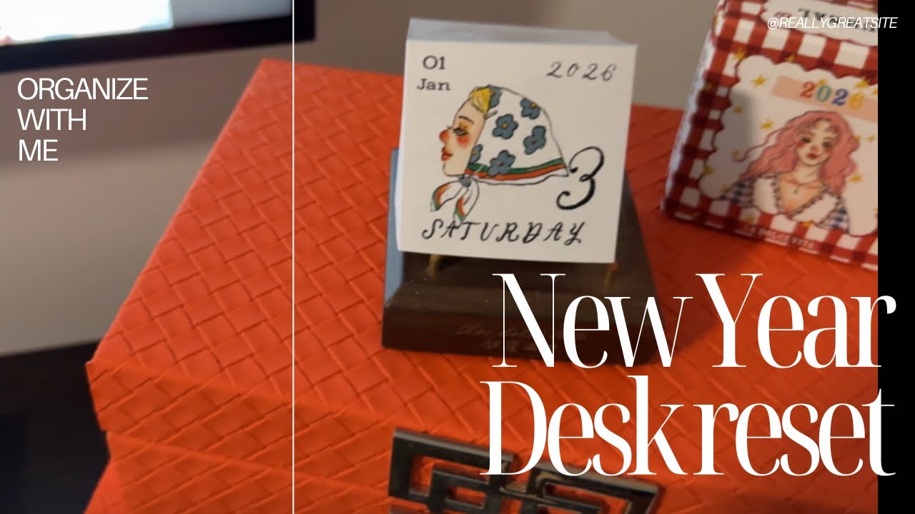 ✨Organize with me | 2026 Craft desk reset✨