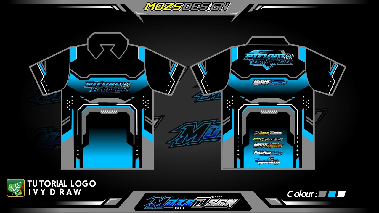 CARA MEMBUAT DESIGN KAOS RACING DI APLIKASI IVY DRAW