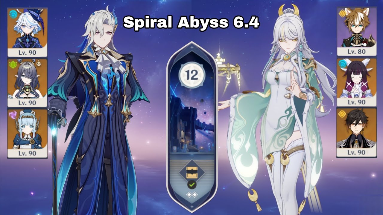 Neuvilete Super Premium Team & Zibai - Spiral Abyss 6.4 | GENSHIN IMPACT