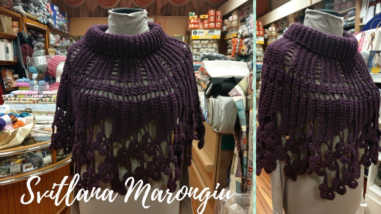 Tutorial Uncinetto - Mantella con i fiori all'uncinetto