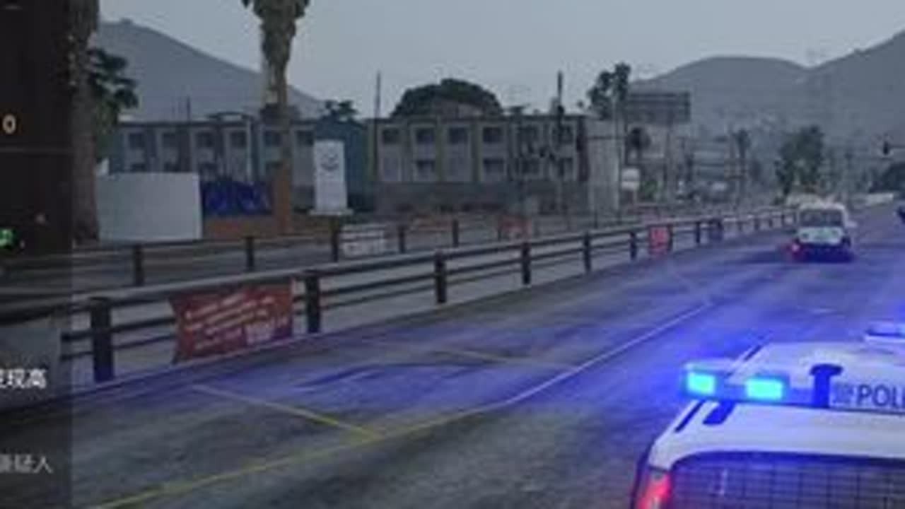 【LSPDFR】港风模组 PSU巡逻小队驾驶本田巡逻车 #香港  #tvb港剧  #香港警察模拟器  #lspdfr #hk