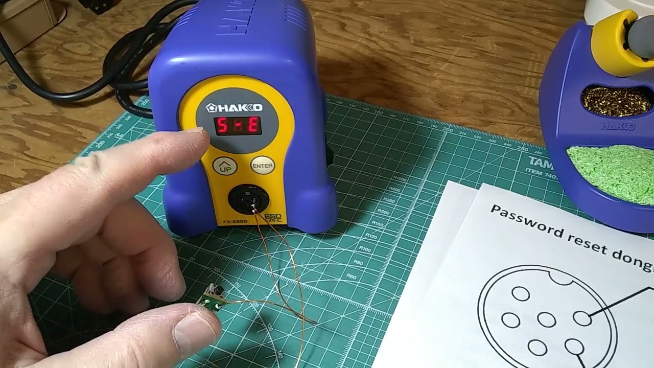 Hakko FX-888D Password Reset Procedure