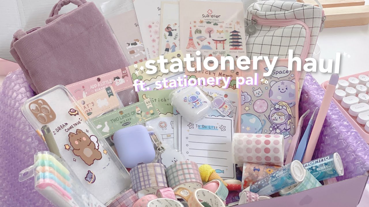 ⁺ ˚ ✧ huge back to school stationery haul 🍧 ft. stationery pal ◡̈