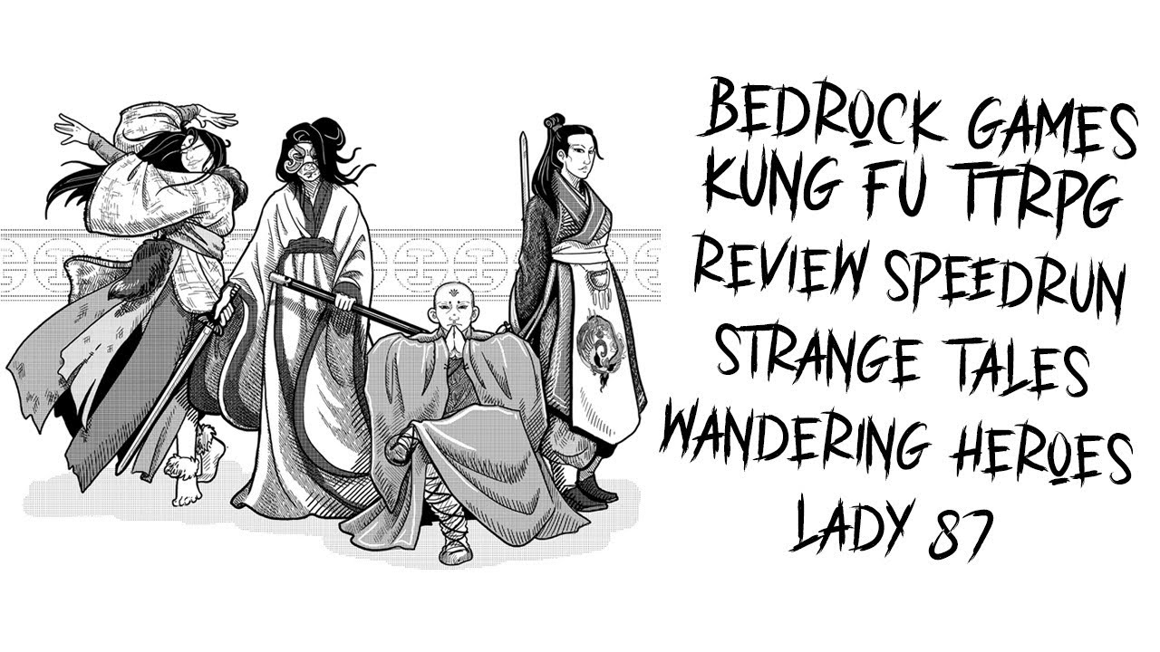 #TTRPG Review - Bedrock Games Kung Fu Games  Review Speedrun