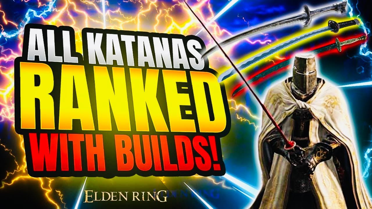 ALL Katanas Ranked in Elden Ring with OP Builds! (Katana Tier List/Builds)