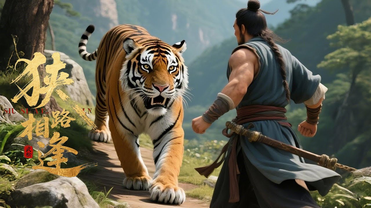 国风 英文水浒传《武松打虎》狭路相逢史诗国风 Beast and Wanderer#水浒 #水浒传 #国风古韵 #music #武松 #ai音乐