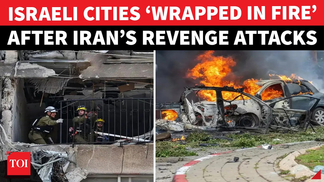 Israeli Cities UP IN FLAMES After Iran’s Deadly Revenge Across Jewish State; ‘Fire Raging…’ | Watch
