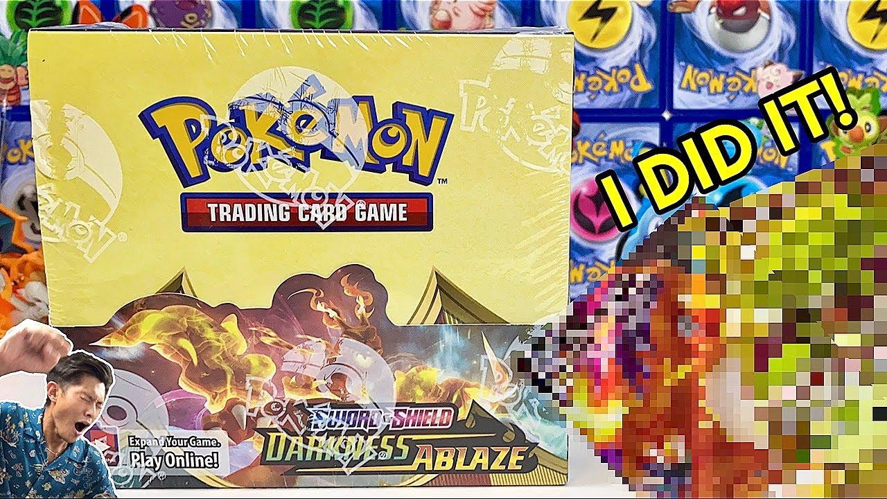 Я вытащил Чаризарда VMAX и золото🤩 Открытие коробки с бустерами POKEMON Darkness Ablaze