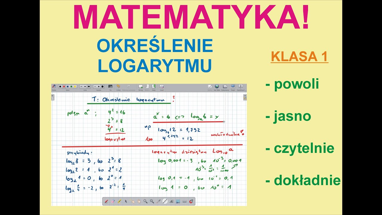 Pojęcie logarytmu