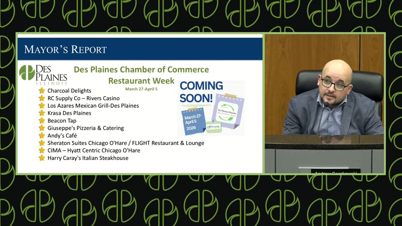 Mayors Report - March 16, 2026 Council Meeting