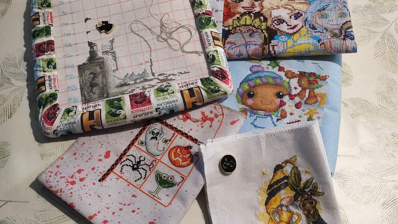 flosstube#1 : tous mes projets points de croix en cours