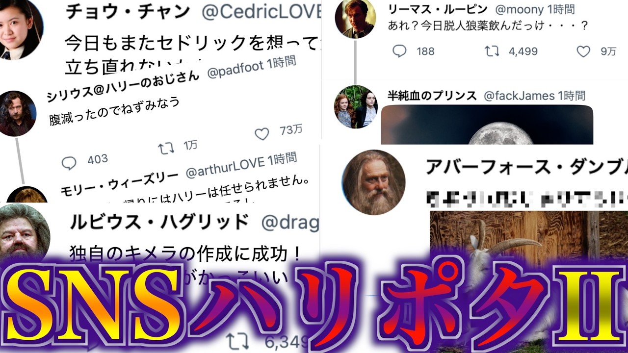 【ネット上で大暴れ】承認欲求お化けのハリポタキャラ達がSNSをやっていた世界線を徹底解説！