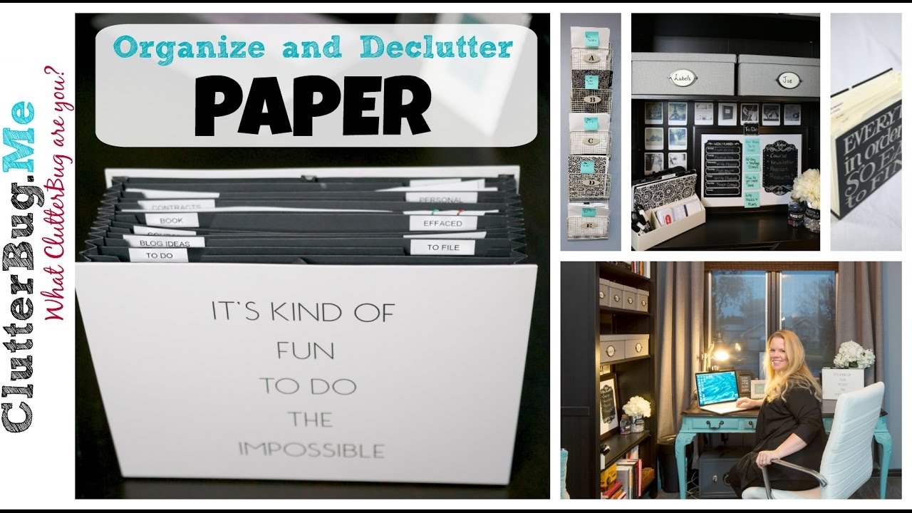 Organize and Declutter Paper with Me
