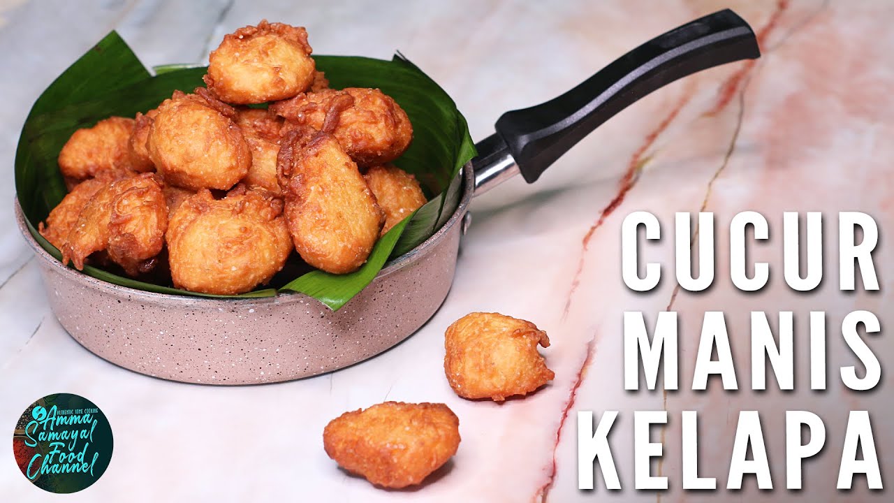 Cucur Manis Kelapa | இனிப்பு போண்டா | Sweet Fritters | Sweet Bonda Recipe in Tamil | Cekodok Kelapa