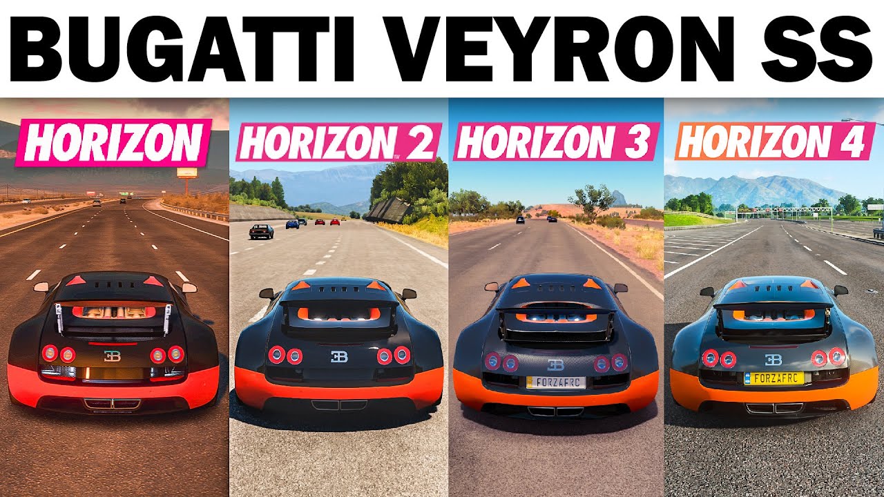 Forza Horizon | Has The Bugatti Veyron gotten Faster Throughout The Forza Horizon Games?