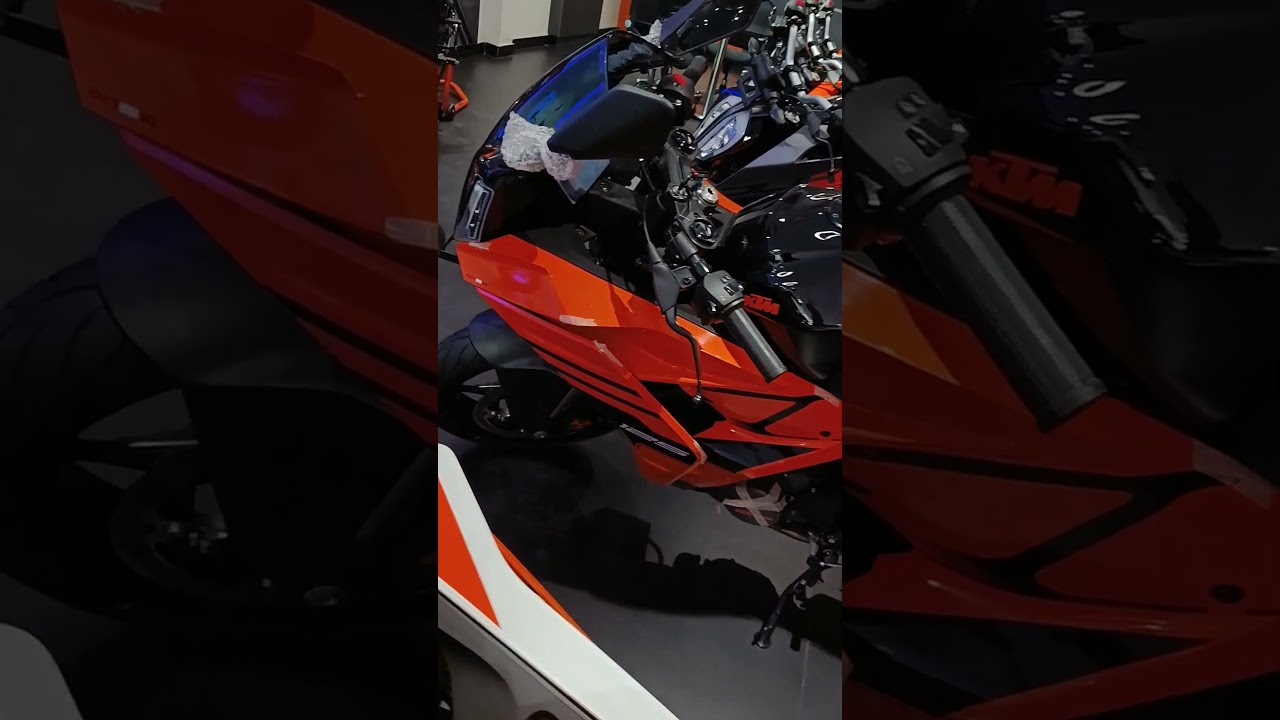 2024 KTM RC 125 Black Orange Color Graphics