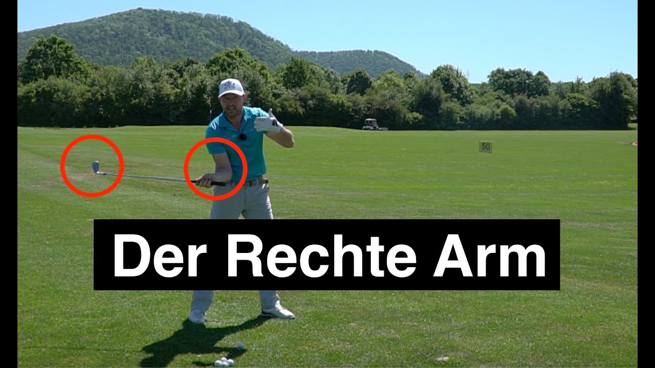Mach DAS mit dem rechten Arm im Golfschwung