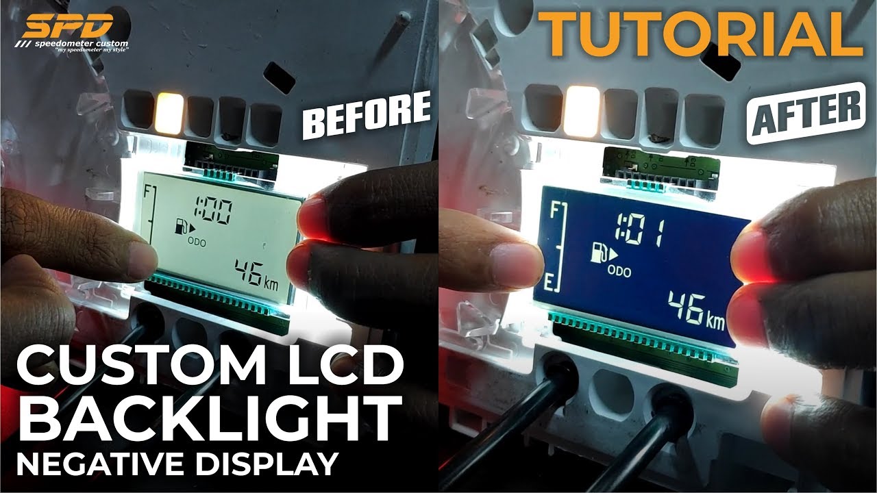 Tutorial Custom LCD Speedometer Menjadi Backlight/Negative Display