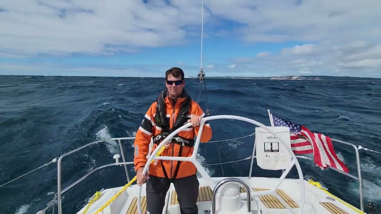Massive Waves and Strong Winds - sailing on Lake Michigan