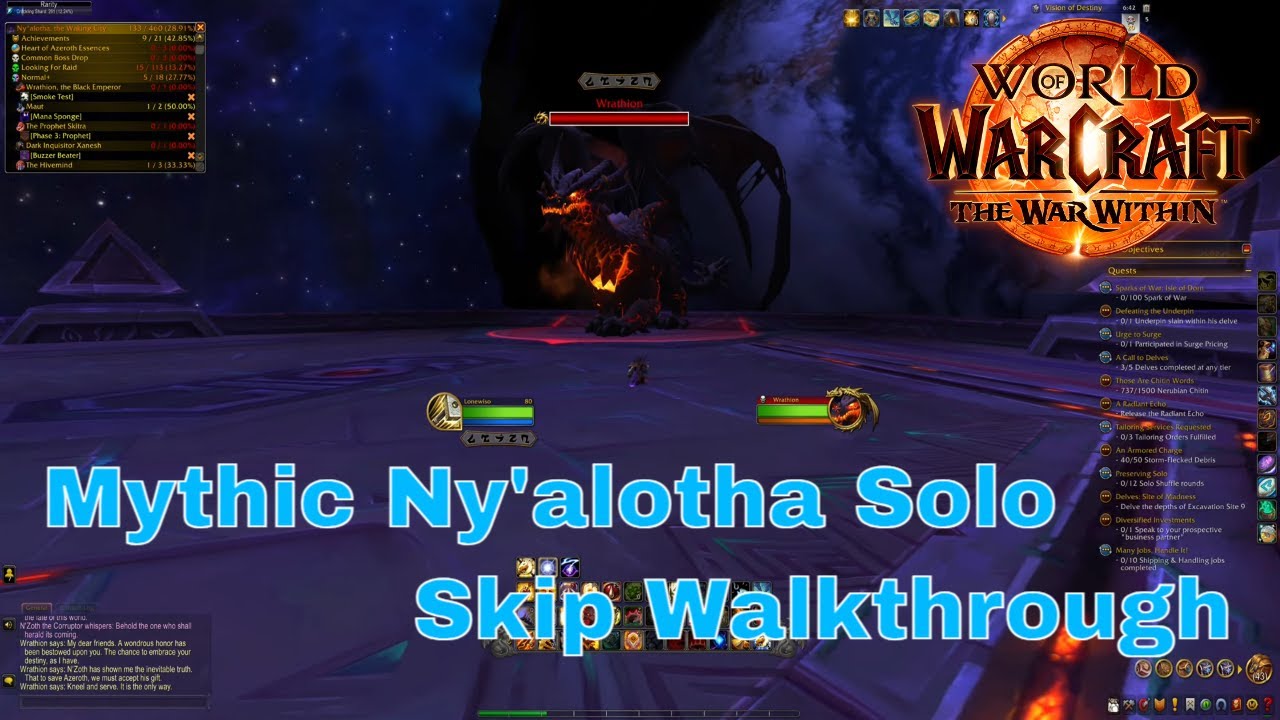 World of Warcraft: Mythic Ny'alotha Solo Skip Mount Walkthrough