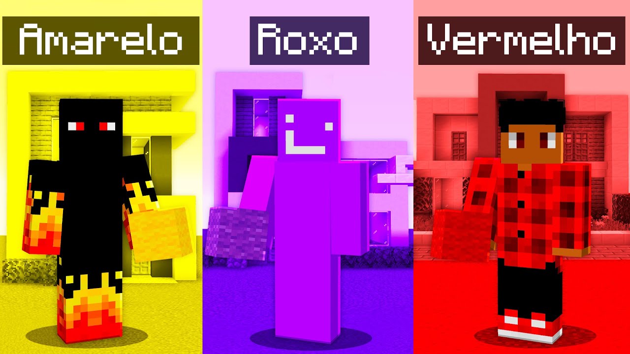 Batalha de Cores no Minecraft