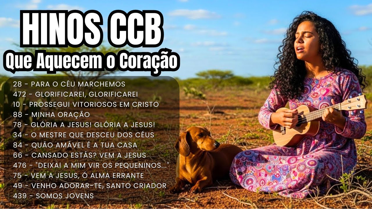 💐 HINOS CCB NO UKULELE QUE ESPALHAM ALEGRIA CELESTIAL E RECONFORTAM AS ALMAS EM COMUNHÃO 🎶✨