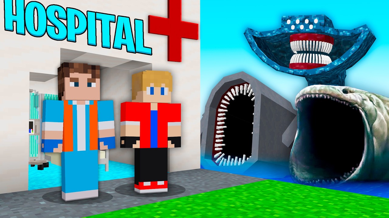 ABRI um HOSPITAL de MONSTROS DO MAR no Minecraft!